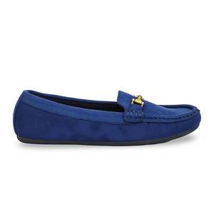 Mocassin tendance en toile bleu marine WN4456 - Product Image 4