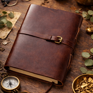Journal en cuir le plus vendu |   Journal artisanal vintage avec fermeture à boucle |   Cahier d'écriture |   Carnet de notes élégant pour cadeau |   2026 - Product Image 4