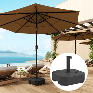 Base per Ombrellone da Esterno Quadrata Rinforzata, Supporto per Ombrellone da Giardino Riempibile fino a 25 kg (Waterfoam) o 20 kg (normale) - Product Image 6