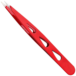 Pinzas de Punta Puntiaguda Reutilizables al por Mayor, Pinzas de Acero Inoxidable Duraderas con Logotipo Personalizado para Agarrar y Depilar Cabellos Finos - Product Image 1