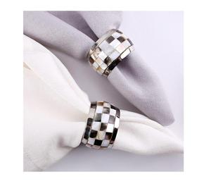 Top Rated MOP Napkin Holders For Wedding Dinner Festive <b>Mirror</b> Polished Napkin Ring Sea <b>Shell</b> Napkin Accessory For Tableware - Product Image 2