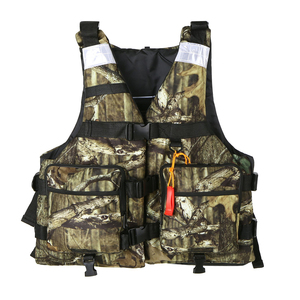 Gilet de sport camouflage pour homme avec poches, fermeture éclair, imperméable, style été - Product Image 1
