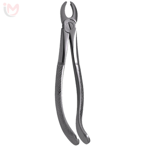 Pinces d'extraction dentaire en argent en gros, poignée moletée, instrument chirurgical manuel de classe I, services OEM - Product Image 4