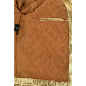 Custom 100% Genuine Metallic Leather Foil Biker <b>Jacket</b> Men’s BRANDO Rocker Motorcycle Shinny Leather <b>Jacket</b> OEM/ODM Manufacturer - Product Image 4