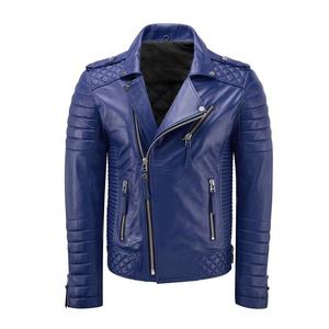 Outerwear Breathable Men Women Genuine Leather Long Sleeve Slim-Fit Winter Fashion Zipper Motorbike Coat Jackets - Product Image 1