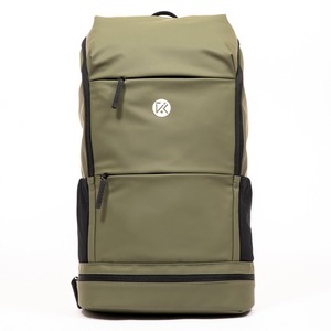 Green GRS Leather fashionable casual laptop <b>backpack</b> travel <b>computer</b> <b>backpack</b> - Product Image 1