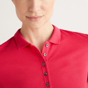 Camiseta Polo Informal para Mujer, 100% Poliéster, de Pakistán, Antiarrugas, con Logotipo Personalizado, Moderna - Product Image 3