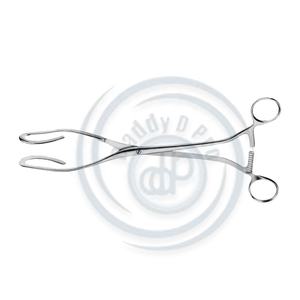 Pinces utérines réutilisables en acier inoxydable DARTIGUES non stériles droites 255 mm (10 ") Instrument chirurgical approuvé CE à vis - Product Image 1