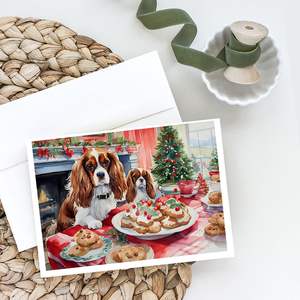 Cavalier Spaniel Christmas Cookies Whimsical A7 Tarjetas de felicitación Pack 8 Tarjetas de nota en blanco con sobres Tamaño 5x7 - Product Image 2