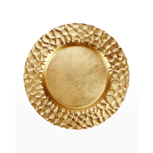 Assiettes de présentation rondes en métal émaillé pour la maison et les mariages - Product Image 4