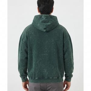 Sudadera con Capucha Premium Vintage de Marca Privada para Hombre, Sudadera Extra Grande de Algodón Grueso, Proveedor de Ropa Urbana con Logotipo Personalizado - Product Image 6