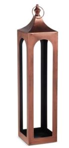 Lanterne décorative extérieure en cuivre fini, style moderne, porte-bougie, support de bougie, fabrication artisanale, personnalisable - Product Image 3