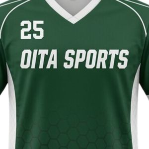 Jersey de Lacrosse Unisex Verde y Blanco, Ropa Deportiva de Poliéster con Ajuste Atlético para Prácticas y Juegos en Equipo - Product Image 6