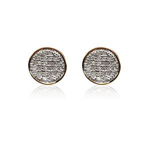 0.22 Cttw Round Cut Natural Diamond <b>Hoop</b> Huggie <b>Earrings</b> for Women in 925 Sterling <b>Silver</b> Prong Setting, 21x4mm - Product Image 1