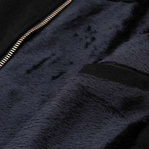 Veste en cuir pour homme de haute qualité à col montant, style urbain, avec logo frontal, en toile respirante, coupe-vent, en tissu cuir écologique - Product Image 2