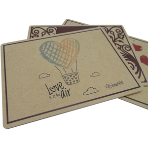 การ์ดเชิญงานแต่งงานแบบสี่เหลี่ยมผืนผ้าหนา 2 มม. คุณภาพสูง ทนทาน แบบกำหนดเองได้ พร้อมงานพิมพ์ดิจิทัล - Product Image 4