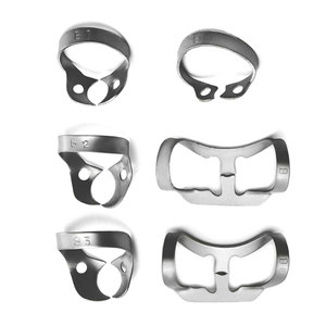 Pinzas profesionales de dique de goma dental, 6 unidades, para procedimientos endodónticos, reductores universales higiénicos Brinker, control de tejido gingival - Product Image 4