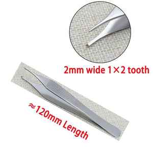Pinces manuelles en acier inoxydable Adson pour rhinoplastie, chirurgie plastique, cartilage, pouce, oculoplastie, avec 2 ans de garantie - Product Image 2
