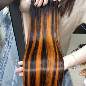 Extensions de cheveux vietnamiens Remy super double drawn, cuticules alignées, doux et soyeux, lisses comme des miroirs, prix d'usine, lots de tissages - Product Image 1
