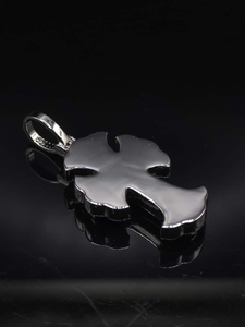 Pendentif Croix en Argent Moissanite Or Rose Sertie de Pierres, Collier Statement Religieux, Bijoux de Luxe Hip Hop pour Hommes, Cadeau Unisexe - Product Image 6