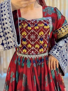 Elegant Handmade Ethnic <b>Womens</b> Maxi <b>Dress</b> <b>Vintage</b> Style Premium Fabric Wholesale Afghani Casual <b>Dresses</b> Custom Colors Designs - Product Image 6