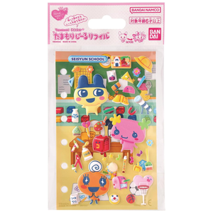 Tamagotchi Tamamori – Lot de recharge d'autocollants gonflés style anime doux à motif étoile, thème anniversaire, avec support adhésif, directement du Japon - Product Image 4