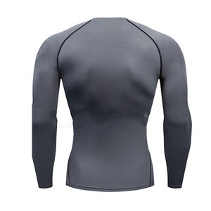 Custom <b>Printed</b> Breathable Eco-Friendly Quick Dry Long Sleeve Rash Guard With Anti-Bacterial Protection For Men <b>Surfing</b> - Product Image 2