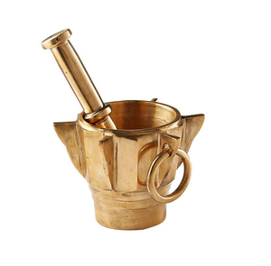 Finest Look Brass Mortar Pestle for Home Decor & Herb Crushing Garlic And Ginger Mortar & Pestle - Product Image 6