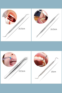Kit d'instruments chirurgicaux dentaires en acier inoxydable de classe I certifié CE, outils manuels argentés avec poignée moletée, classe I personnalisé - Product Image 6