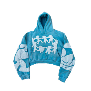 Sweat-shirts à capuche épais et lourds pour hommes, style streetwear, personnalisables avec impression en relief, qualité OEM économique - Product Image 5