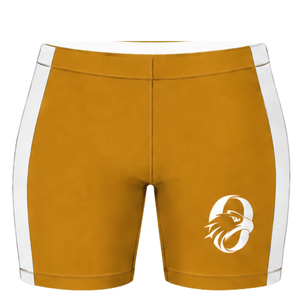 Shorts de football jaune moutarde, uniforme sportif, vêtements d'entraînement d'équipe, vêtements de sport personnalisés, vêtements de performance - Product Image 1