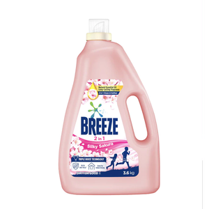 Breeze น้ำยาซักผ้าเหลวกลิ่นซากุระอ่อนๆ3.6กก. สำหรับทำความสะอาดที่ทรงพลังและมีกลิ่นหอม - Product Image 1