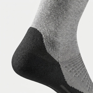 <b>Men's</b> Gray Ankle <b>Socks</b> Knitted Breathable Spandex Polyester Summer Sports Wear Regular Style Solid Pattern Thin Fit - Product Image 6
