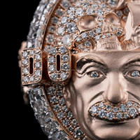 NUEVO DISEÑO Anillo de Campeonato de Lujo Personalizado Chapado en Oro Amarillo de 18K de 75 Gramos para Hombre con Diamantes Cultivados en Laboratorio de Corte Brillante y Grabado Láser