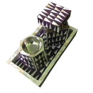 Juego de quemadores Mabkhar con caja y bandeja Quemador de incienso Bakhoor de tamaño personalizado para uso en restaurante de hotel - Product Image 1