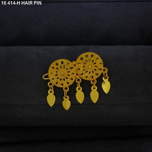 Pasador de Pelo Decorativo Chapado en Oro Árabe para Mujer, Joyería para el Cabello al por Mayor, Accesorios de Moda Árabe para el Cabello al por Mayor B2B - Product Image 2