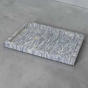 Bandeja de servir con incrustaciones de hueso, color personalizado, para el hogar y hoteles, de lujo, tamaño personalizado, hecha a mano, moderna, duradera, de la colección Hecha a Mano - Product Image 3