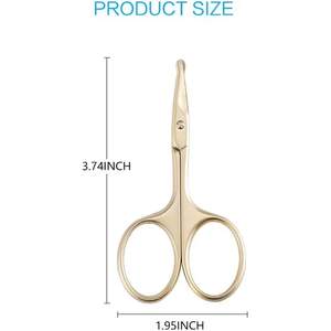 Ciseaux de Précision pour les Poils du Nez avec Lames Courbes pour une Coupe Confortable et des Applications de Toilettage Professionnelles - Product Image 3