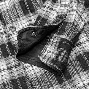 CE Armored Motorcycle <b>Flannel</b> Riding <b>Jacket</b> Unisex % Cotton Lined Breathable 140g Protective Biker Shirt Removable Padding - Product Image 6