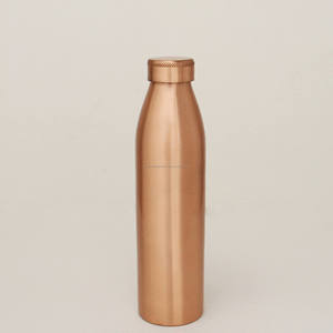 Bouteille d'eau en cuivre martelée avec avantages pour la santé Protection avancée contre les fuites et Joint moins - Product Image 6