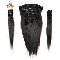 Extensions de Cheveux Humains Lisses de Qualité Supérieure, Grade Remy Indien, 100g, Double Trame Faite à la Machine, Couleur Naturelle, Vente en Gros
