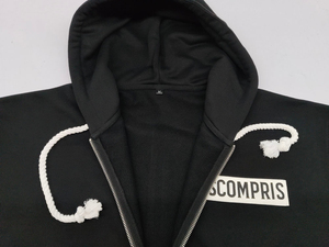 Sweat à capuche de luxe personnalisé, effet vieilli, 450-500 g/m², coton épais, impression sérigraphique, molleton bouclette, coupe oversize, délavage acide, pour hommes - Product Image 6