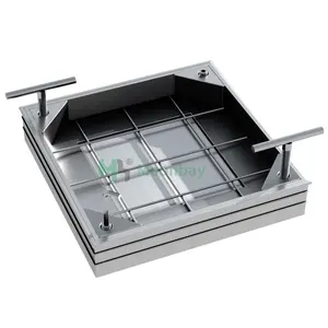 Custom Invisible Access Riser Manhole Cover Locking Invisible Aluminum Wholesale