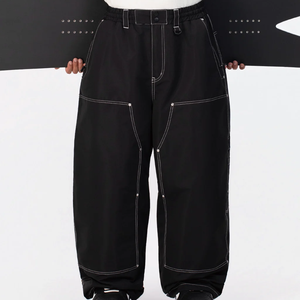 Custom Logo Cargo Baggy Snow <b>Ski</b> Pants Oversized Waterproof Windproof Plus Size Loose Fit High Quality Snowboard Wear For Men - Product Image 1