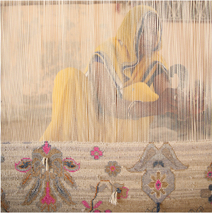 Alfombra Decorativa Erbe Rosa y Morada, Tejida a Mano, de Lana, 9x12, con Patrón de Medallón, para Sala de Estar, Decoración de Pasillo Juvenil, Pkwl-472 - Product Image 6