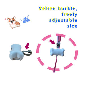 Excellent 50 rouleaux de sacs compostables bleus écologiques pour crottes de chien Distributeur de produits en plastique jetables Élimination des déchets d'animaux de compagnie en gros - Product Image 5