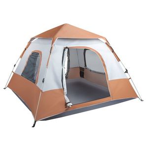 Tenda Familiare Primaverile per Quattro Persone 240*240*150cm, Apertura Rapida, Marrone, per Campeggio - Product Image 3