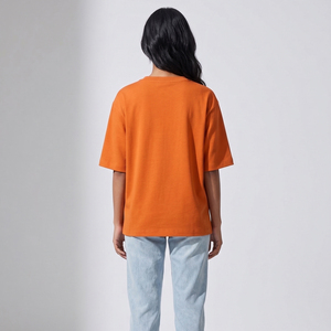 Drop Shoulder V-Neck T Shirt Women 100% Cotton Casual Wear Short Sleeve Tee Shirt Ladies Oversize TShirt Womens - Product Image 3