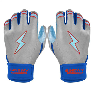 SINEWY Sinewy Fitness Leather Batting Gloves White Durable Training Use Ambidextrous <b>Hook</b> And Loop Closure Unisex Adult - Product Image 5