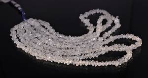 Cuentas de cuarzo diamante Herkimer blancas naturales de 5-7 mm, cuentas de cuarzo diamante Herkimer, hilo de 16 pulgadas para la fabricación de joyas. - Product Image 4